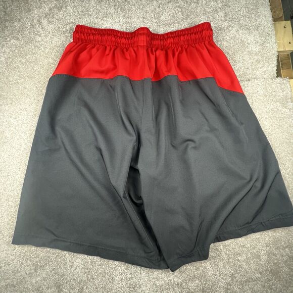 Nike Shorts Mens Medium Red Black Basketball Dri Fit Performance Athletic Gym - Picture 6 of 7